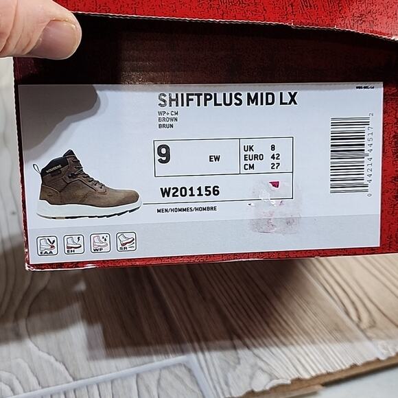 Wolverine Men's ShiftPlus Work LX 6" Work Boots, Alloy-Toe , Size 9EW, NIB - Picture 13 of 14